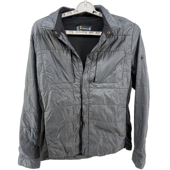 Smartwool Other - Smartwool Smartloft 60 Snap Down Shirt Men's Medium Charcoal Puffer Quilted